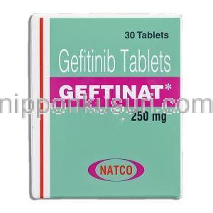 ゲフチナットGeftinat, ゲフィチニブ Gefitinib 250mg 錠 (Natco)
