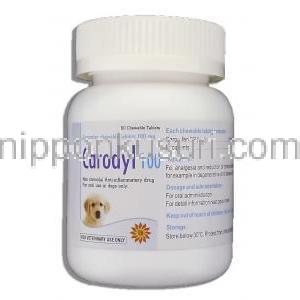 カプロフェン, カロディル Carodyl, 100mg チュワブル錠 (Sava Medicare) ボトル
