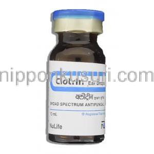 クロトリン Clotrin, クロトリマゾール  5ml  点耳液 (NuLife) ボトル