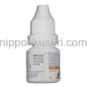 ドロシン Drosyn, フェニレフリン 10% x 5ml 点眼薬 (FDC) ボトル