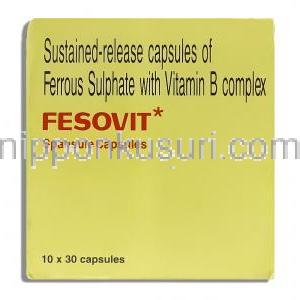 フェゾビット スパンスル Fesovit Spansule マルチビタミン カプセル  (GSK) 箱カバー