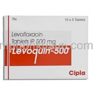 オフロキサシン（タリビッドジェネリック）,  Levoquin,  500MG錠 (Macleods Pharmaceuticals)