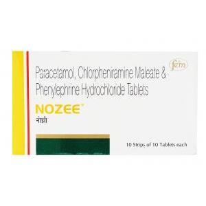 NOZEE, マレイン酸クロルフェニラミン/アセトアミノフェン/フェニレフリン塩酸塩 配合,10錠,