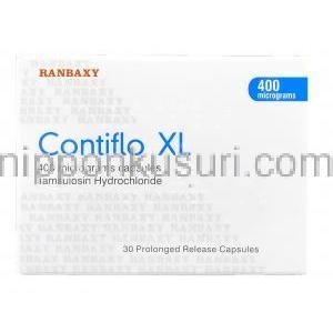 コンティフロ XL Contiflo XL, タムスロシン 400mg XL 錠 (Ranbaxy) 箱