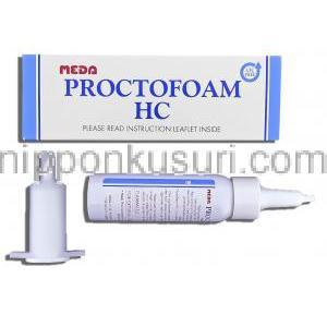 プロクトフォーム HC Proctofoam HC, ヒドロコルチゾン酢酸エステル・プラモカイン配合 1% / 1% x 10gm 泡
