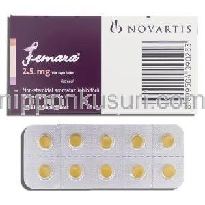 フェマーラ  Femara, レトロゾール 2.5mg (Novartis)