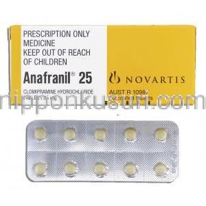 アナフラニール Anafranil, クロミプラミン 25mg 錠 （ノバルティ社）