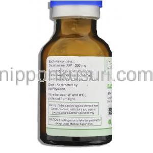 ダカレックス Dacarex , DTIC-ドーム ジェネリック, ダカルバジン 200mg 注射 (Alkem) 成分