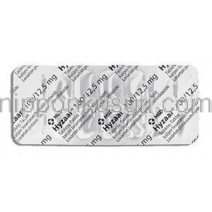 ハイザール フォルテ Hyzaar Forte, ロサルタンカリウム・ヒドロクロロチアジド配合 100mg / 12.5mg 錠 (Merck)