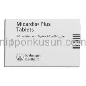 ミカルディス プラス Micardis Plus, テルミサルタン・ヒドロクロロチアジド配合 40/12.5mg (Boehringer Ingelheim)
