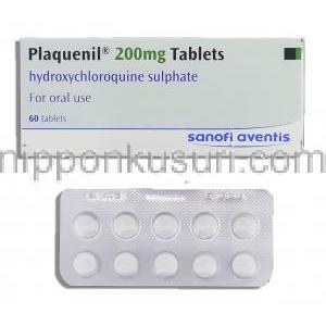 プラケニル Plaquenil, ヒドロキシクロロキン 200mg 錠 （Sanofi Aventis）