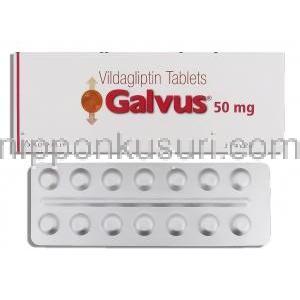 ガルバス Galvus, エクア ジェネリック, ビルダグリプチン 50mg 錠 （ノバルティス社）