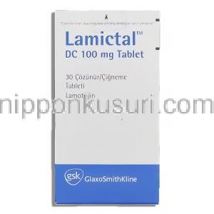 ラミクタール Lamictal, ラモトリギン 100mg 錠 (GSK)