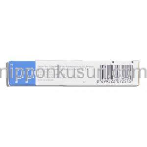 ラミクタール Lamictal, ラモトリギン 100mg 錠 (GSK) 箱側面