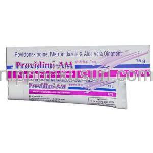 ポビドンヨード/メトロニダゾール, Providine AM, 5%/ 1% 15gm 軟膏 (Lekar Pharma)