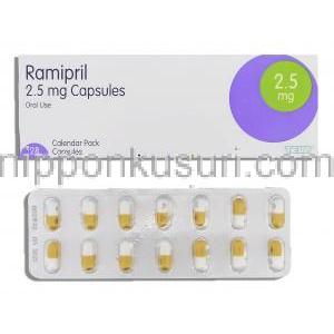 アルテース ジェネリック, ラミプリル Ramipril 2.5mg カプセル (Teva)