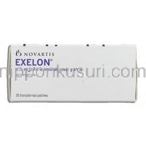 エクセロン Exelon,  リバスチグミン 4.6mg/24H, 9.5mg/24H 経皮吸収パッチ (Novartis) 箱