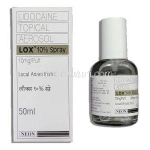 キシロカイン Xylocaine , クライマックス ジェネリック, リドカイン 10% 50ml スプレー (Neon)