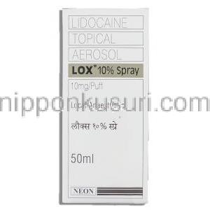 キシロカイン Xylocaine , クライマックス ジェネリック, リドカイン 10% 50ml スプレー (Neon)