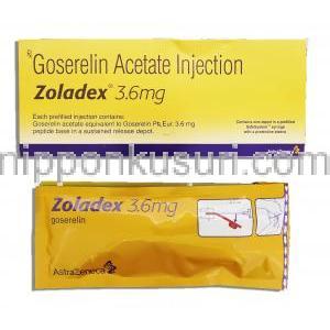 ゾラデックス Zoladex, 酢酸ゴセレリン 3.5mg デポ注射 （アストラゼネカ社）