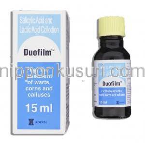 デュオフィルム Duofilm, サリチル酸 16.7%/ 乳酸 16.7% コロジオン (Satiefel)