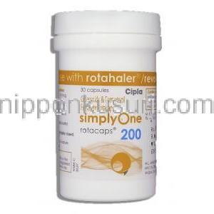シンプリーワン SimplyOne, フマル酸ホルモテロール / シクレソニド, 6mcg/ 200mcg 吸入用カプセル (Cipla) ボ