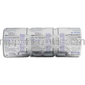 オカラン Okalan, ランソプラゾール 30mg カプセル （Cipla） 包装裏面