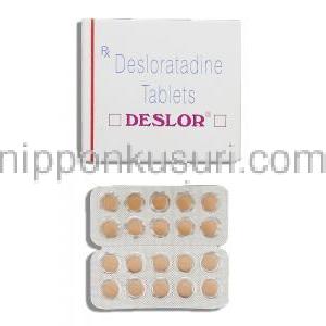 デスロー Deslor, クラリネックス ジェネリック, デスロラタジン 5mg 錠 （Sun Pharma）