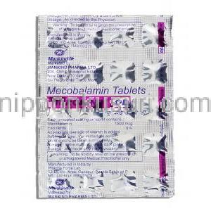 ニューロカインド-OD Nurokind-OD, メコバラミン 1,500mcg （Mankind Pharma） 包装