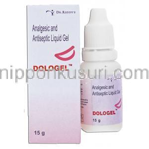 塩化ベンザルコニウム / サリチル酸コリン / リドカイン塩酸塩, ドロジェル Dologel, 15gm ジェル (Dr.