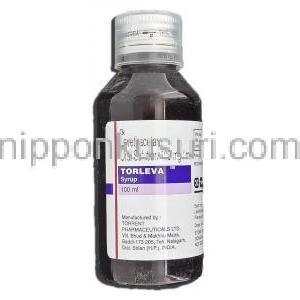 トルレバ Torleva, ケプラ ジェネリック, レベチラセタム, 100mg/ml シロップ (Torrent) ボトル
