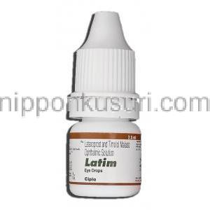 ラティム Latim, ザラカム ジェネリック, ラタノプロスト 50 mcg, チモロール 5mg 点眼薬 ボトル