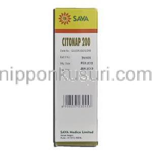 シトナップ 200, カルシトニン点鼻用スプレー,定量30回分, 3.7ml 製造元:SAVA