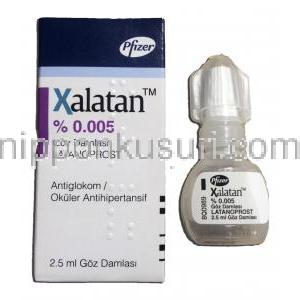 キサラタン Xalatan, ラタノプロスト, 0.005 % x 2.5ml 点眼薬