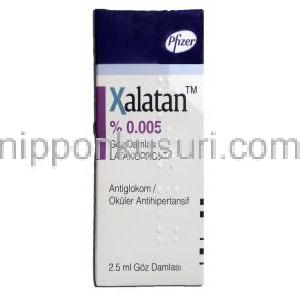 キサラタン Xalatan, ラタノプロスト, 0.005 % x 2.5ml 点眼薬 製造者情報