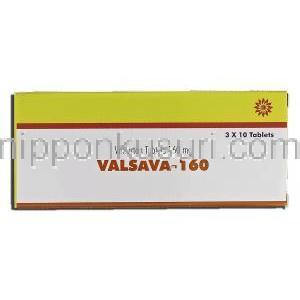 バルサバ Valsava-160, ディオバン ジェネリック, バルサルタン 160mg 箱