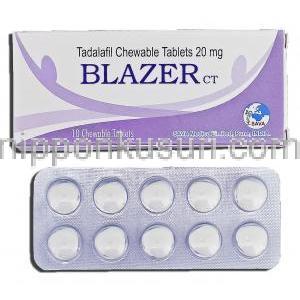 ブレイザー Blazer, シアリス ジェネリック, タダラフィル, 20mg 錠