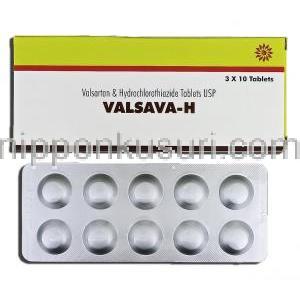 バルサバＨ Valsava-H, バルサルタン・ヒドロクロロチアジド配合, 160mg /12.5 mg, 錠