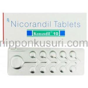 ニコランジル（シグマートジェネリック）, Korandil, 5MG錠 (Sun pharma)