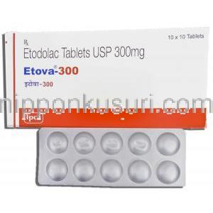 エトドラク （オステラック / ハイペン ジェネリック）,  Eleva 300MG 錠 (IPCA)