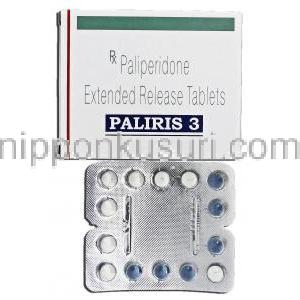 パリリス3 Paliris 3, インヴェガ ジェネリック, パリペリドン  ER, 3mg, 錠