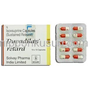 イソクスプリン (ズファジランジェネリック), Duvadilan, 10mg 錠 (Solvay Pharma)