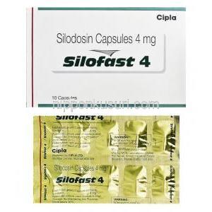 シロファスト8 Silofast 4, ユリーフ ジェネリック, シロドシン, 4mg, カプセル