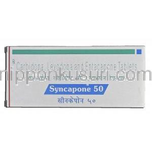 シンカポン50 Syncapone50, スタレボ ジェネリック, カルビドパ 12.5 mg レボドパ 50 mg エンタカポン 200mg 錠 (Sun 