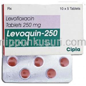 オフロキサシン（タリビッドジェネリック）, Levogo, 250MG錠 (German Remedies)