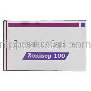 ゾニセップ100 Zonisep 100, エクセグラン ジェネリック, ゾニミド, 100mg, カプセル 箱