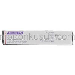 ゾニセップ100 Zonisep 100, エクセグラン ジェネリック, ゾニミド, 100mg, カプセル 製造者情報