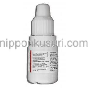 アキュラー LS Acular LS 5ml, ケトロラクトロメタミン  0.4%, 点眼薬 ボトル記載製造者情報