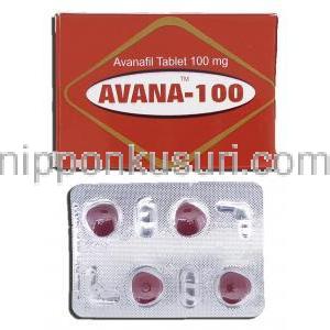 アバナ-100 Avana-100, ステンドラ ジェネリック, アバナフィル, 100mg, 錠