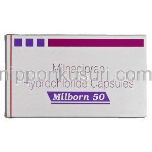 ミルボーン Milborn 50, トレドミン ジェネリック, ミルナシプラン, 50mg, カプセル 箱